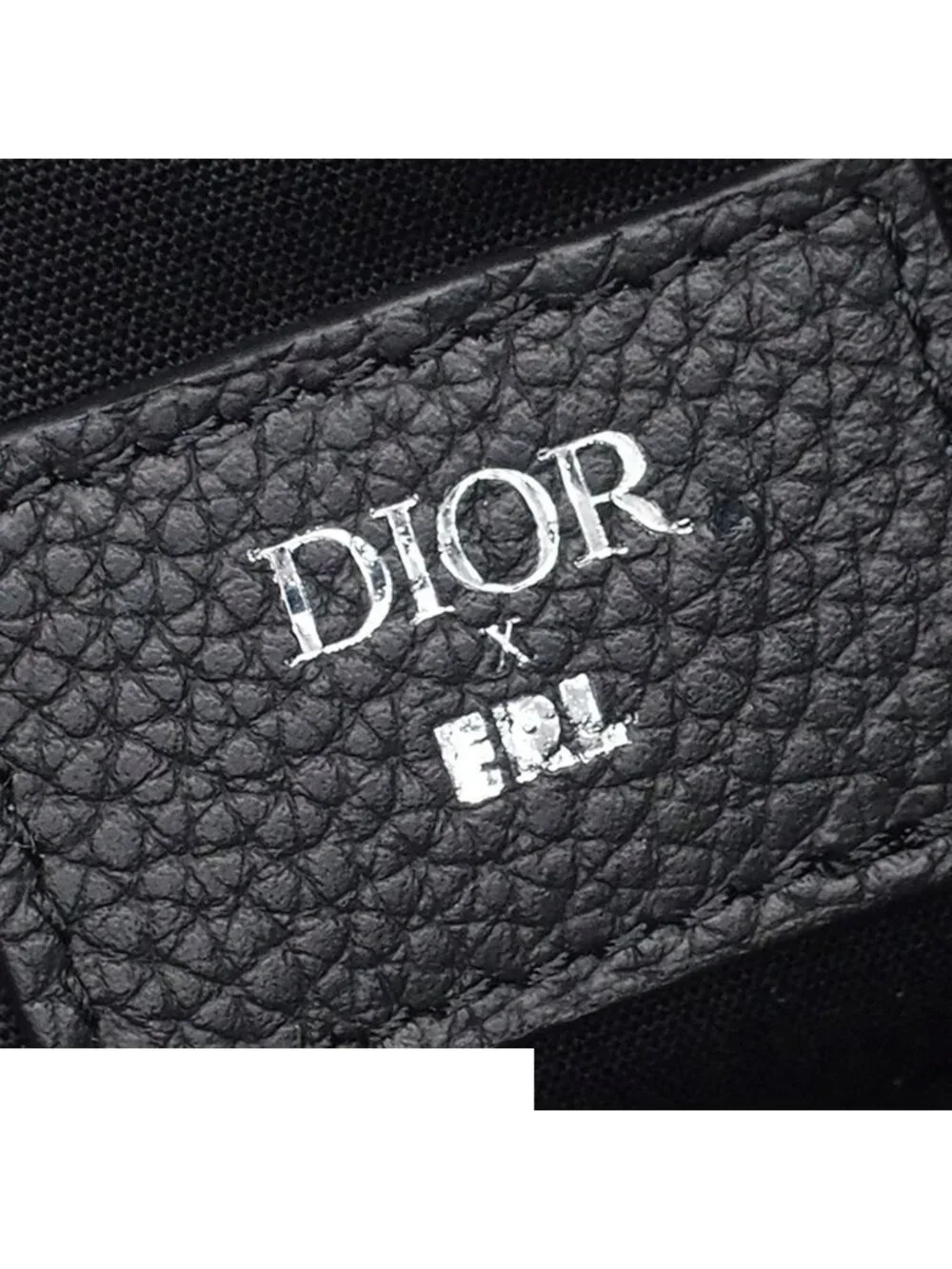 Dior Saddle Bag Black Leather Erl Eli Russell Lynettes Collaboration Embroidery